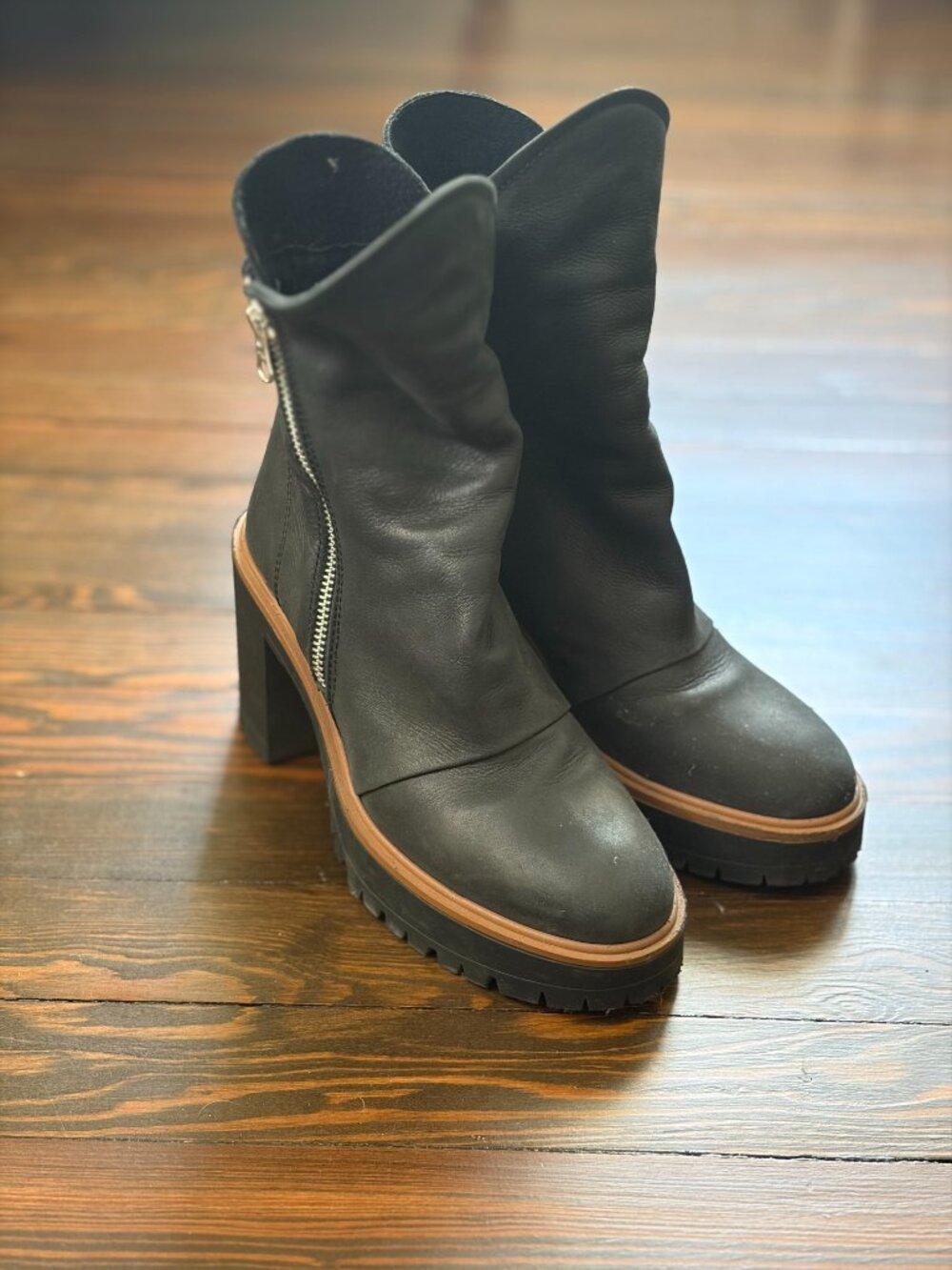 Free People - Jack Zip leather boot